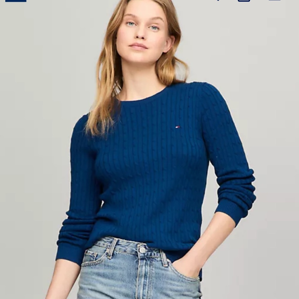 Tommy Hilfiger Long Sleeve Sweater Polo XS